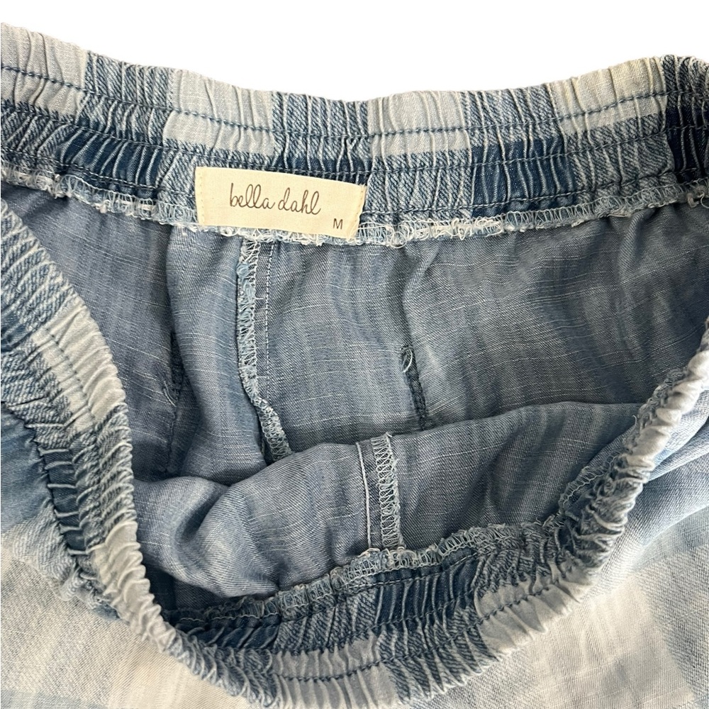 Bella Dahl Draw String Check Shorts - Sz M - image 2